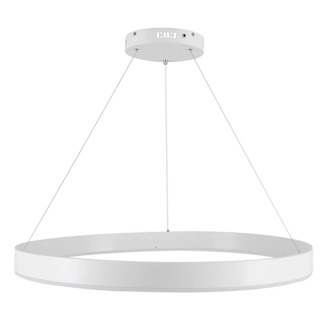 kelvo® VENOM KLV-101-0191 Κρεμαστό Φωτιστικό Οροφής LED 67W 6700lm 120° AC 220-240V IP20 Ρυθμιζόμενο Λευκό CCT με Χειριστήριο από 2700K έως 6000K Dimmable - Lumileds SMD Chip - Λευκό Ματ - Μ80 x Π80 x Υ6.5cm - 3 Χρόνια Εγγύηση - 5