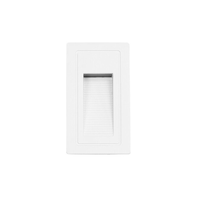 kelvo® STEPART KLV-101-0091 Μοντέρνο Χωνευτό Φωτιστικό Σκαλοπατιού - Διαδρόμου LED 3W 375lm 45° AC 220-240V Αδιάβροχο IP65 Θερμό Λευκό 2700K - Lumileds SMD Chip & TÜV SÜD Driver - Λευκό Ματ - Μ6 x Π5.5 x Υ10cm / Q5 x 9.61cm - 5 Χρόνια Εγγύηση - 4