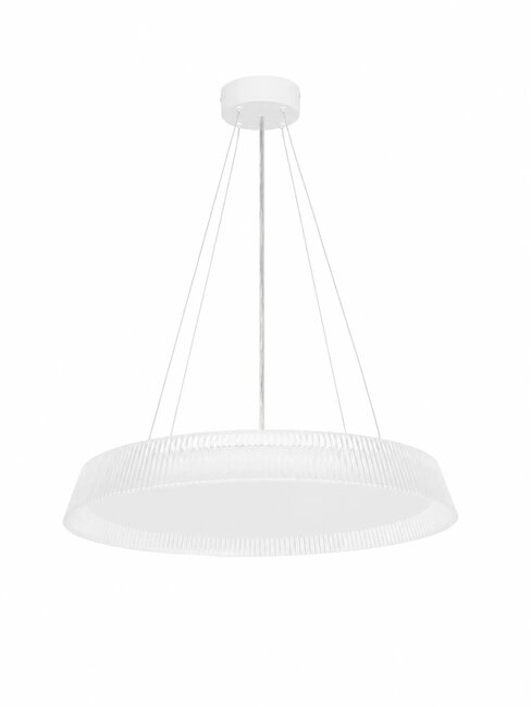 kelvo® LUMORA KLV-101-0585 Κρεμαστό Φωτιστικό Οροφής LED 36W 3600lm 120° AC 220-240V IP20 Ρυθμιζόμενο Λευκό CCT με Διακόπτη στο Driver 2700K/4500K/6000K Triac Dimmable - Lumileds SMD Chip & ENEC/TÜV Driver - Διάφανο - Μ53 x Π53 x Υ7cm - 5 Χρόνια Εγγύηση - 4
