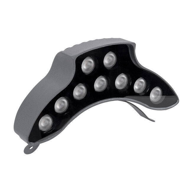 TREELIGHT-PINA 90682 Κυρτή Μπάρα Φωτισμού Wall Washer Ειδική για Φυτά - Δέντρα LED 9W 990lm 30° DC 24V Αδιάβροχο IP65 Μ20.5 x Π5.5 x Υ12cm Θερμό Λευκό 2700K - Γκρι Ανθρακί - 3 Χρόνια Εγγύηση