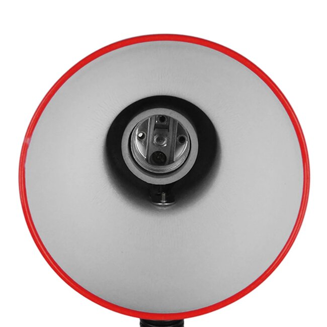 STUDENT GLB-102-0012 Μοντέρνο Επιτραπέζιο Φωτιστικό Πορτατίφ με Ντουί 1 x E27 AC 220-240V IP20 - Κόκκινο & Μαύρο - Μ14 x Π14 x Υ32cm - 9