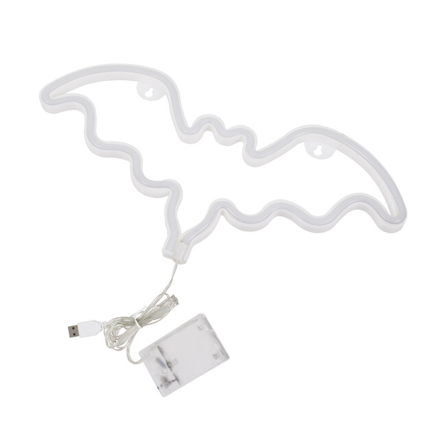 78579 Φωτιστικό Ταμπέλα Φωτεινή Επιγραφή NEON LED Σήμανσης BATMAN 5W με Καλώδιο Τροφοδοσίας USB - Μπαταρίας 3xAAA (Δεν Περιλαμβάνονται) - Κόκκινο - 4