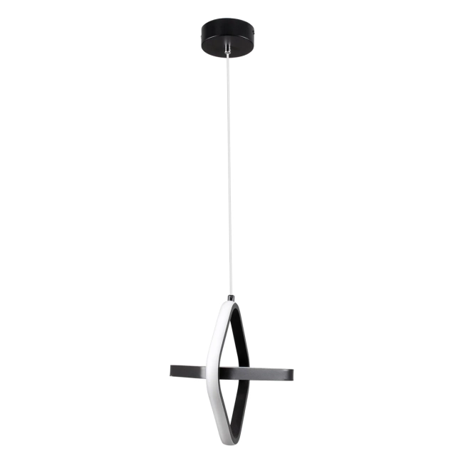 ROSE 61064 Μοντέρνο Κρεμαστό Φωτιστικό Οροφής LED 22W 2200lm 300° AC 220-240V IP20 Ρυθμιζόμενο Λευκό CCT με On/Off 2700K/4500K/6000K - Lumileds SMD Chip - Μαύρο Ματ - Μ24 x Π22 x Υ24cm - 3 Χρόνια Εγγύηση - 4