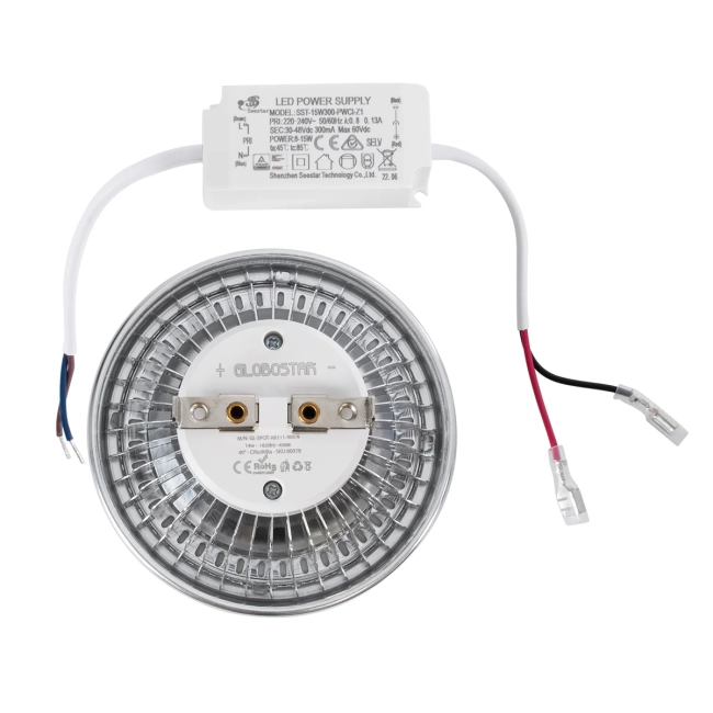  DARKO 60378 Σποτ AR111 LED 14W 1694lm 40° AC 220-240V IP20 Ψυχρό Λευκό 6000K - Indirect Anti-Glare Reflector - Bridgelux High Lumen COB Gen2 & TÜV SÜD Driver - Μ11.1 x Π11.1 x Υ6.6cm - 3 Χρόνια Εγγύηση - 7