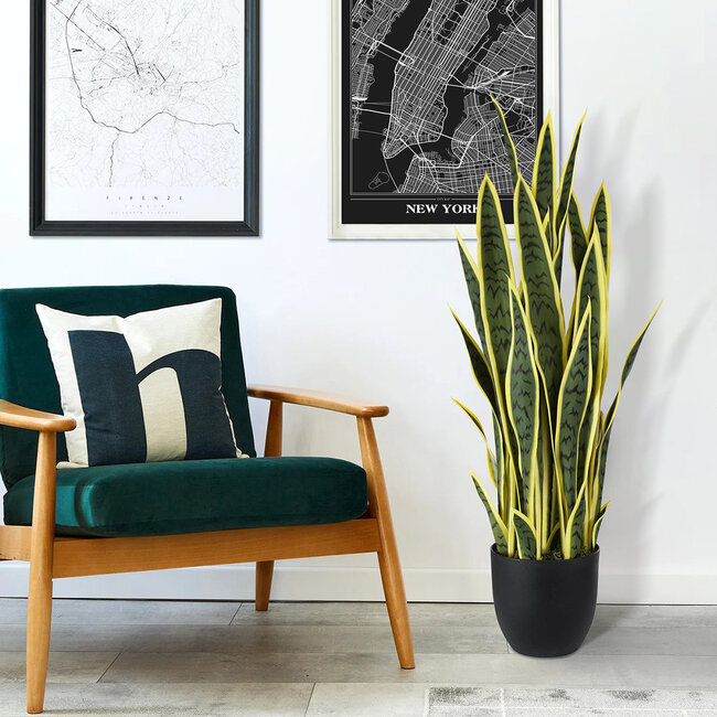 Artificial Garden BLOODLEAF DRACAENA TRIFASCIATA 20061 Τεχνητό Διακοσμητικό Φυτό Αιματόφυλλη Σανσεβιέρια Υ90cm - 6