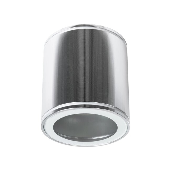 kelvo® MARETTI KLV-101-0057 Φωτιστικό Downlight Σποτ για Λάμπα MR16 με Ντουί GU10 AC 220-240V Αδιάβροχο IP65 - Νίκελ Χρώμιο - Μ9 x Π9 x Υ9cm