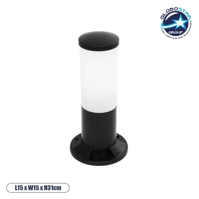GARDENIO 203-0249 Μοντέρνο Επιδαπέδιο Φωτιστικό Κολωνάκι Κήπου Μονόφωτο 1 x E27 IP44 Μαύρο Πλαστικό - Μ15 x Π15 x Υ31cm GARDENIO 203-0249 Μοντέρνο Επιδαπέδιο Φωτιστικό Κολωνάκι Κήπου Μονόφωτο 1 x E27 IP44 Μαύρο Πλαστικό - Μ15 x Π15 x Υ31cm