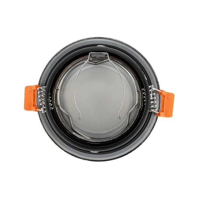 kelvo® SIGMA KLV-101-0043 Χωνευτό Φωτιστικό Downlight Σποτ Μπάνιου για Λάμπα MR16 με Ντουί GU10 AC 220-240V Αδιάβροχο IP65 - Νίκελ Βούρτσας - Μ8.5 x Π8.5 x Υ4.4cm / Q7.5cm - 4