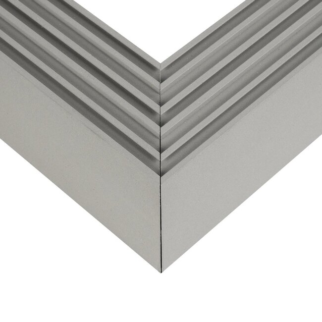 ALP-CORNER-SIDE90 BRIGHTRAIL 61779 Επιφανειακό / Κρεμαστό Προφίλ Αλουμινίου Γωνία με Λευκό Γαλακτερό Πατητό Κάλυμμα για Ταινίες LED IP20 - Γκρι Ανθρακί Ματ - Μ30 x Π5 x Υ7.5cm - 6