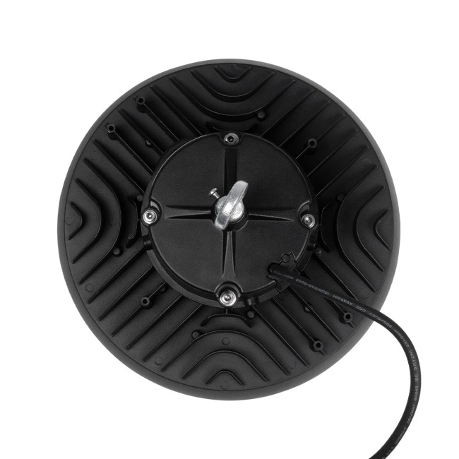 INDUSTRY 61501 LED UFO HIGH BAY 150W 275*SANAN OPTO CHIP 150lm/W 22500lm CRI≥80Ra SDCM<5 90° 85-265VAC 50/60Hz IP65 5000K TÜV SÜD CERTIFIED DRIVER - Μαύρο - Μ26.5 x Π26.5 x Υ15cm - 5 Χρόνια Εγγύηση - 6