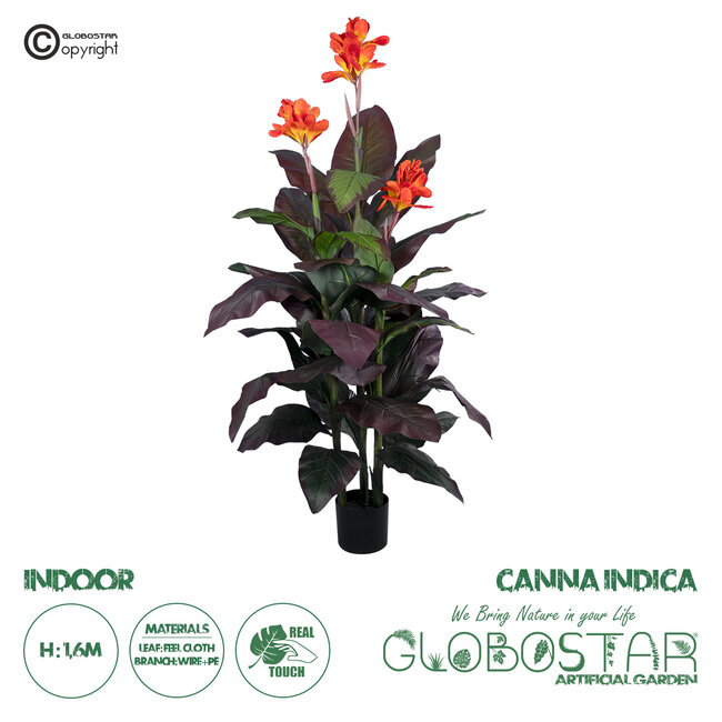 Artificial Garden CANNA INDICA 20209 Τεχνητό Διακοσμητικό Φυτό Ινδική Κάννα Υ160cm