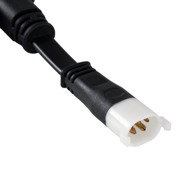 WWCONNECTOR 90709 5 Pin Σύνδεσμος Τροφοδοσίας I για Wall Washers & Προβολείς με Είσοδο 1 x Αρσενικό Βύσμα & Έξοδο 1 x Θηλυκό Βύσμα Αδιάβροχο IP65 - Μαύρο - Μ20 x Π11.5 x Υ1.5cm