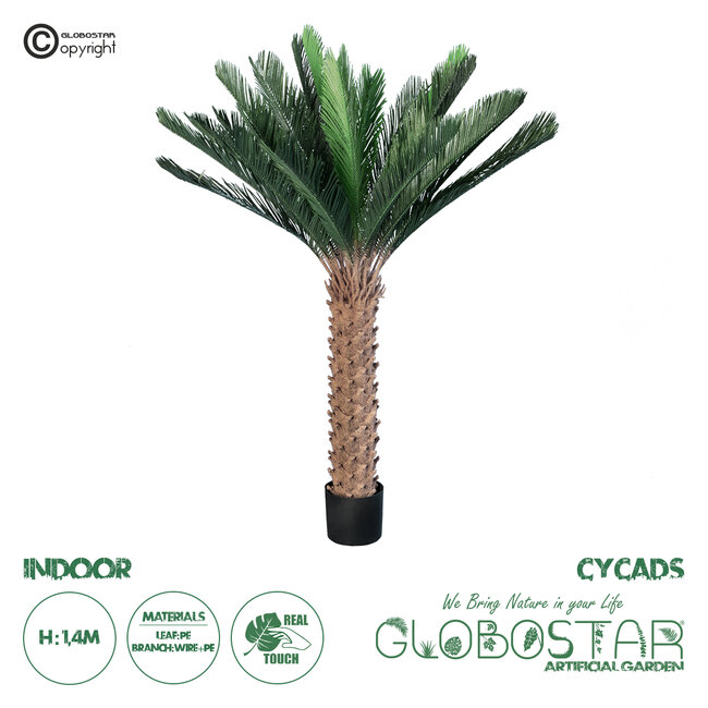 Artificial Garden CYCADS 20023 Τεχνητό Διακοσμητικό Φυτό Αρωματική Κύκας Υ140cm