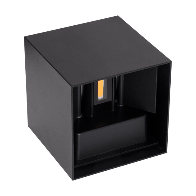 AXIS-S 60562 Φωτιστικό Τοίχου - Απλίκα Αρχιτεκτονικού Φωτισμού Εξωτερικού Χώρου Up & Down LED 10W 1150lm 10 έως 60° AC 220-240V Αδιάβροχο IP65 Μ10 x Π10 x Υ10cm - Θερμό Λευκό 2700K - Μαύρο - 8