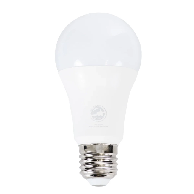 GLOBE 60033 Λάμπα E27 A60 LED 15W 1500lm 260° AC 220-240V IP20 Ψυχρό Λευκό 6000K - Lumileds SMD Chip - Λευκό Γαλακτερό - Μ6 x Π6 x Υ11.9cm - 3 Χρόνια Εγγύηση