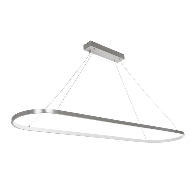 BOLIVAR 61273 Μοντέρνο Κρεμαστό Φωτιστικό Οροφής LED 54W 6210lm 360° AC 220-240V IP20 Ρυθμιζόμενο Λευκό CCT με Χειριστήριο από 2700K έως 6000K Dimmable - Lumileds SMD Chip - Νίκελ Βούρτσας - Μ120 x Π30 x Υ2cm - 3 Χρόνια Εγγύηση BOLIVAR 61273 Μοντέρνο Κρεμαστό Φωτιστικό Οροφής LED 54W 6210lm 360° AC 220-240V IP20 Ρυθμιζόμενο Λευκό CCT με Χειριστήριο από 2700K έως 6000K Dimmable - Lumileds SMD Chip - Νίκελ Βούρτσας - Μ120 x Π30 x Υ2cm - 3 Χρόνια Εγγύηση