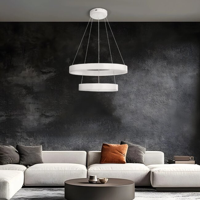 kelvo® VENOM KLV-101-0197 Κρεμαστό Φωτιστικό Οροφής LED 75W 7500lm 120° AC 220-240V IP20 Ρυθμιζόμενο Λευκό CCT με Χειριστήριο από 2700K έως 6000K Dimmable - Lumileds SMD Chip - Λευκό Ματ - Μ60 x Π60 x Υ40cm - 3 Χρόνια Εγγύηση kelvo® VENOM KLV-101-0197 Κρεμαστό Φωτιστικό Οροφής LED 75W 7500lm 120° AC 220-240V IP20 Ρυθμιζόμενο Λευκό CCT με Χειριστήριο από 2700K έως 6000K Dimmable - Lumileds SMD Chip - Λευκό Ματ - Μ60 x Π60 x Υ40cm - 3 Χρόνια Εγγύηση