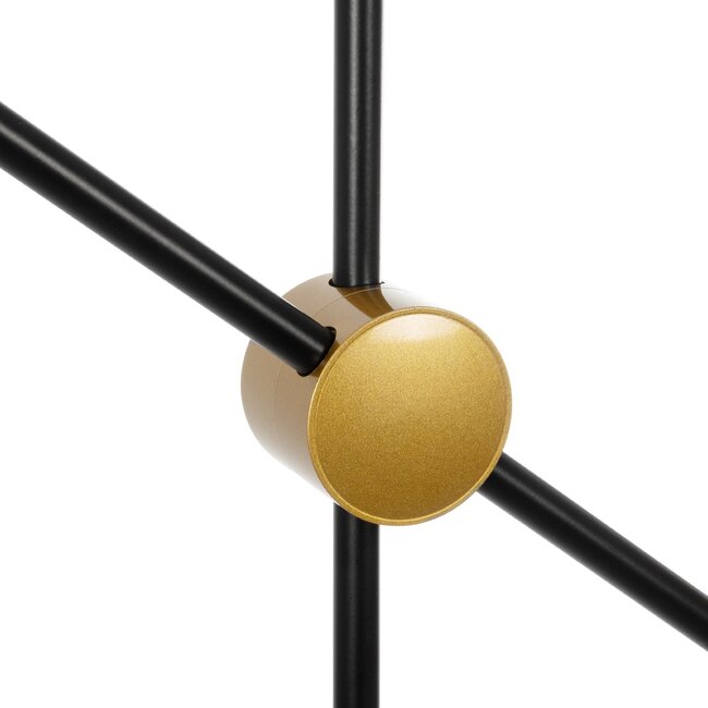 JOLIET 999-0044 Μοντέρνο Φωτιστικό Οροφής Πλέγμα Πολύφωτο 4 x G9 IP20 Μαύρο & Χρυσό Μέταλλο - Μ93 x Π20 x Υ106cm - 8