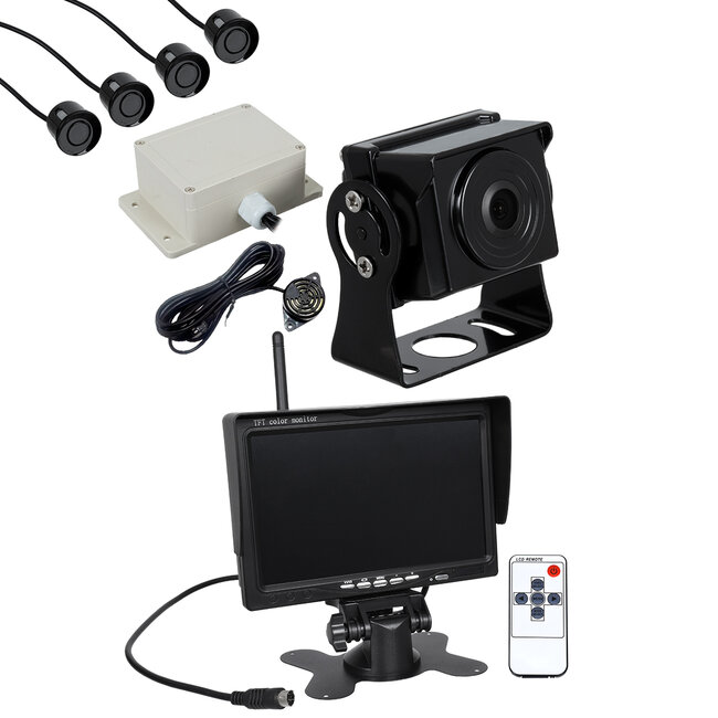 86033 Έγχρωμη Κάμερα 720p CMOS HD Οπισθοπορείας Αυτοκινήτου-Φορτηγού DC 12-24V 170° με Οθόνη 7