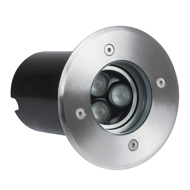 UNDERWATER-LUNTA 90403 Υποβρύχιο Χωνευτό Φωτιστικό Σποτ Ειδικό για Σιντριβάνια LED 12W 1020lm 60° DC 24V Αδιάβροχο IP68 Φ12 x Υ13cm RGBW DMX512 - Ανοξείδωτο Ατσάλι - 3 Years Warranty