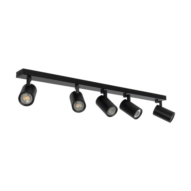 kelvo® SPOTA KLV-101-0142 Μοντέρνο Κινούμενο Φωτιστικό Σποτ Οροφής με Ντουί 5 x GU10 90° AC 220-240V IP20 - Μαύρο Ματ - Μ79.5 x Π6.3 x Υ14cm - 3 kelvo® SPOTA KLV-101-0142 Μοντέρνο Κινούμενο Φωτιστικό Σποτ Οροφής με Ντουί 5 x GU10 90° AC 220-240V IP20 - Μαύρο Ματ - Μ79.5 x Π6.3 x Υ14cm - 3