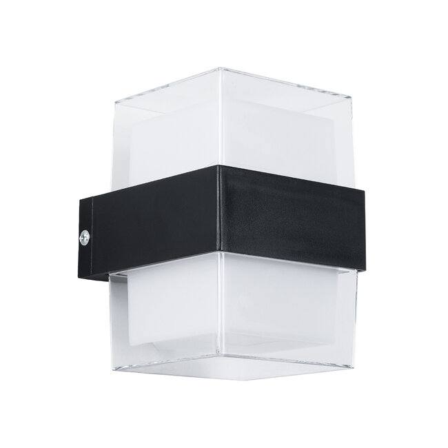 EMPIRE 60778  Φωτιστικό Τοίχου - Απλίκα Εσωτερικού/Εξωτερικού Χώρου LED 10W 1050lm 120° AC175-265V Αδιάβροχο IP65 - Πλαστικό Σώμα - Φυσικό λευκό 4500K - Μ10.5 x Π9 x Υ13cm - Μαύρο