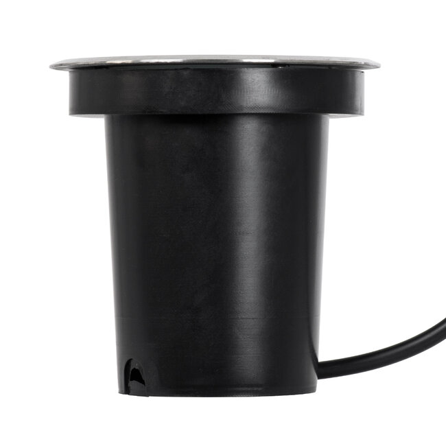 GIGO 60361 Χωνευτό Στρόγγυλο Σποτ Δαπέδου για Λάμπα MR16 με Ντουί GU10 - Αδιάβροχο IP68 - IK09 - Ανοξείδωτο Ατσάλι / Stainless Steel 201 - Tempered Glass - Φ11 x Υ11.5cm - Nickel Ματ - 5 Years Warranty - 5