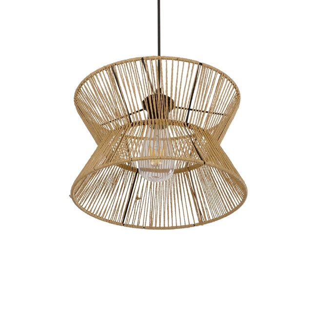 UPCONE 205-0055 Boho Κρεμαστό Φωτιστικό Οροφής με Ντουί 1 x E27 AC 220-240V IP20 - Μπεζ - M30 x Π30 x Υ21cm - 5