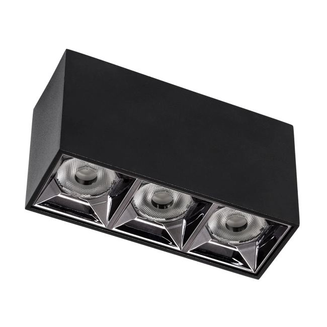  LUMINAR 60324 Downlight Σποτ LED 12W 1680lm 36° AC 220-240V IP20 Φυσικό Λευκό 4500K - Osram SMD Chip & TÜV SÜD Driver - Μαύρο Ματ - Μ11.8 x Π4.2 x Υ6.6cm - 5 Χρόνια Εγγύηση - 3
