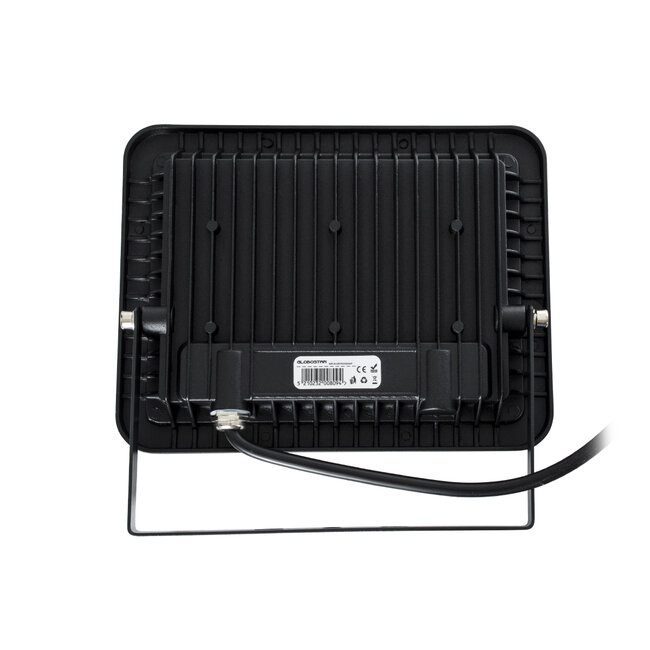 ATLAS 61424 Επαγγελματικός Προβολέας LED 50W 5750lm 120° AC 220-240V - Αδιάβροχος IP67 - Μ21 x Π3.5 x Υ16cm - Μαύρο - Θερμό Λευκό 2700K - LUMILEDS Chips - TÜV Rheinland Certified - 5 Years Warranty - 5