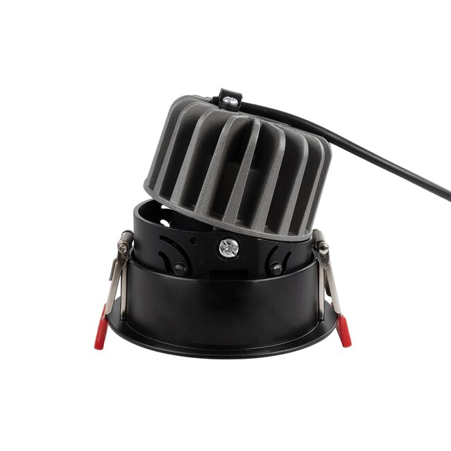 kelvo® ASYMMETRICAL KLV-101-0130 Χωνευτό Downlight Σποτ LED 7W 840lm 15°x30° AC 220-240V IP20 Θερμό Λευκό 2700K - Bridgelux COB Chip & TÜV SÜD Driver - Μαύρο Ματ - Μ8.3 x Π8.3 x Υ8.16cm / Q7.3cm - 5 Χρόνια Εγγύηση - 7