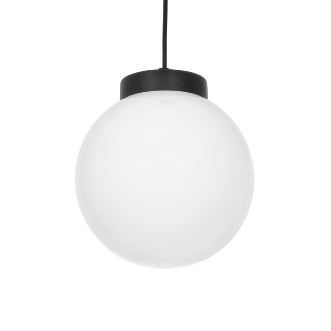 AGROS 61591 Κρεμαστό Φωτιστικό Οροφής Κήπου με Ντουί 1 x E27 AC 220-240V Αδιάβροχο IP65 - Λευκό & Μάυρο - Μ20 x Π20 x Υ22cm