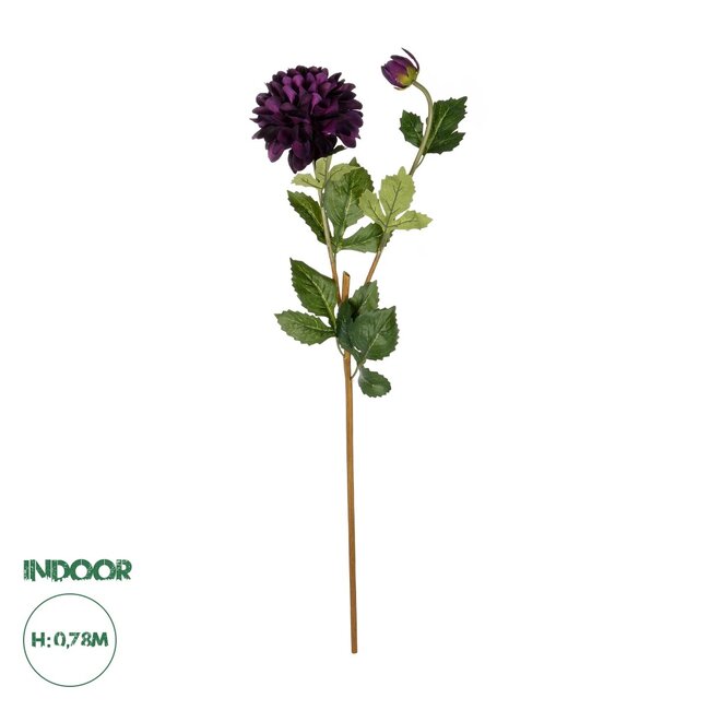 Artificial Garden PURPLE DHALIA BRANCH 21323 Τεχνητό Διακοσμητικό Μωβ Κλαδί Ντάλια Y78cm