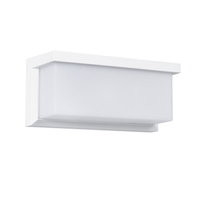 CITYSCAPE 60697 Μοντέρνο Φωτιστικό Τοίχου - Απλίκα LED 18W 1890lm 120° AC 220-240V Αδιάβροχο IP65 Φυσικό Λευκό 4500K - Bridgelux SMD Chip - Λευκό Ματ - Μ23.5 x Π11 x Υ10cm - 3 Χρόνια Εγγύηση - 2
