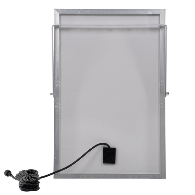 71557 Αυτόνομος Ηλιακός Προβολέας LED SMD 100W 8000lm με Ενσωματωμένη Μπαταρία 15000mAh - Φωτοβολταϊκό Πάνελ με Αισθητήρα Ημέρας-Νύχτας και Ασύρματο Χειριστήριο RF 2.4Ghz Αδιάβροχος IP66 Ψυχρό Λευκό 6000K - 9