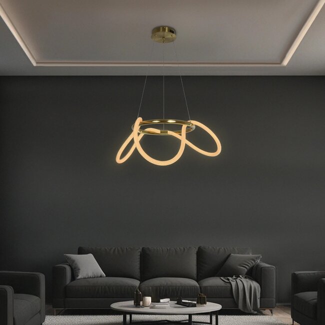 kelvo® GLOW KLV-101-0162 Κρεμαστό Φωτιστικό Οροφής LED 36W 3600lm 360° AC 220-240V IP20 Ρυθμιζόμενο Λευκό CCT με Χειριστήριο από 2700K έως 6000K Dimmable - Lumileds SMD Chip - Χρυσό Πλατίνα - Μ70 x Π70 x Υ40cm - 3 Χρόνια Εγγύηση kelvo® GLOW KLV-101-0162 Κρεμαστό Φωτιστικό Οροφής LED 36W 3600lm 360° AC 220-240V IP20 Ρυθμιζόμενο Λευκό CCT με Χειριστήριο από 2700K έως 6000K Dimmable - Lumileds SMD Chip - Χρυσό Πλατίνα - Μ70 x Π70 x Υ40cm - 3 Χρόνια Εγγύηση