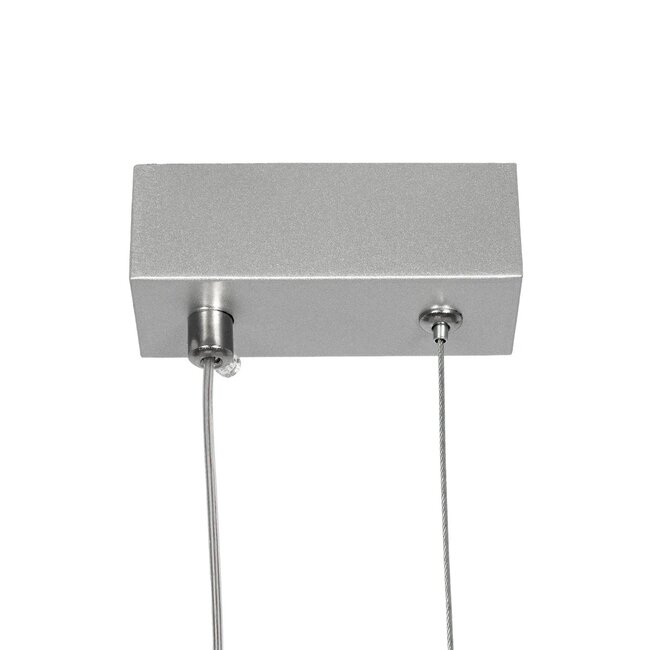DEROBA 61300 Μοντέρνο Κρεμαστό Φωτιστικό Οροφής LED 12W 1320lm 360° AC 220-240V IP20 Ρυθμιζόμενο Λευκό CCT με On/Off 2700K/4500K/6000K - Lumileds SMD Chip - Νίκελ Βούρτσας - Μ16 x Π1.6 x Υ25.5cm - 3 Χρόνια Εγγύηση - 6