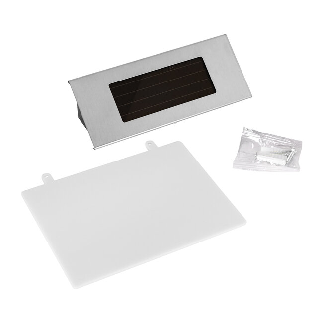 71485 Αυτόνομο Ηλιακό Φωτιστικό LED SMD 1W 40lm με Ενσωματωμένη Μπαταρία 600mAh - Φωτοβολταϊκό Πάνελ με Αισθητήρα Ημέρας-Νύχτας για Αρίθμηση Διεύθυνσης Δρόμου Αδιάβροχο IP65 Ψυχρό Λευκό 6000K - 11