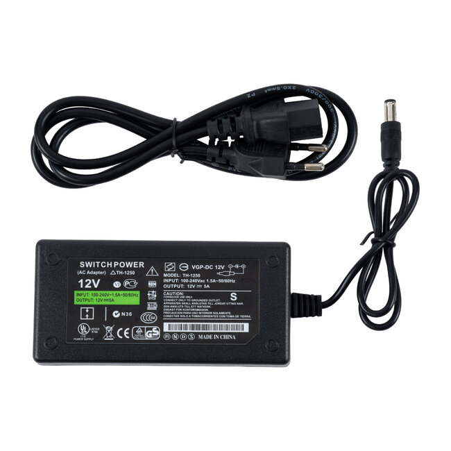 CHROMAWAVE 70415 Σετ Ταινίας με Τροφοδοτικό LED 48W/5m 3840lm/5m 120° AC 220-240V IP20 1540 x COB Chip/5m Θερμό Λευκό 2700K - Μ500 x Π1 x Υ0.2cm - Ρολό 5 Μέτρων - 2 Χρόνια Εγγύηση - 8