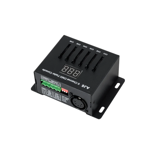 70675 AJ6 SKYDANCE DMX 6 Channel Fader Console - Κονσόλα Φωτισμού 6 Καναλιών DMX DC 5-12V ή 3 x AAA Μπαταρίες - IP20 Μ10 x Π7 x Υ4cm - 5 Years Warranty - 3