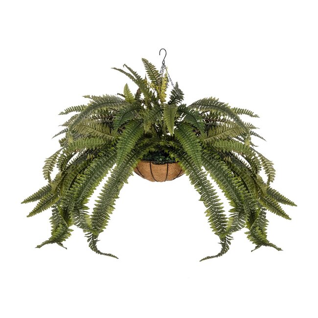 Artificial Garden FERN HANGING PLANT 20622 Τεχνητό Κρεμαστό Διακοσμητικό Φυτό Φτέρης Π90 x Μ90 x Y70cm