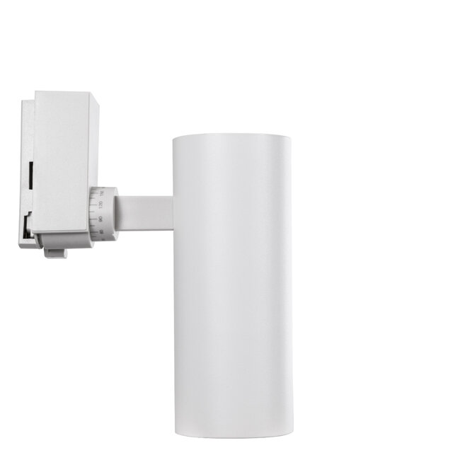LUGANO 60807 Μονοφασικό Φωτιστικό Σποτ Ράγας LED 20W 2500lm 36° Acrylic HQ LENS AC 220-240V IP20 Φ6.5 x Υ22cm Φυσικό Λευκό 4500K - EUROTRACKSystem 1L+1N - Λευκό - Bridgelux Chip - TÜV Certified Driver - 5 Χρόνια Εγγύηση - 4