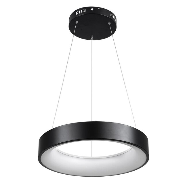 kelvo® SALEM KLV-101-0285 Κρεμαστό Φωτιστικό Οροφής LED 75W 7500lm 120° AC 220-240V IP20 Ρυθμιζόμενο Λευκό CCT με Χειριστήριο από 2700K έως 6000K Dimmable - Lumileds SMD Chip - Μαύρο Ματ - Μ45 x Π45 x Υ6cm - 3 Χρόνια Εγγύηση - 3