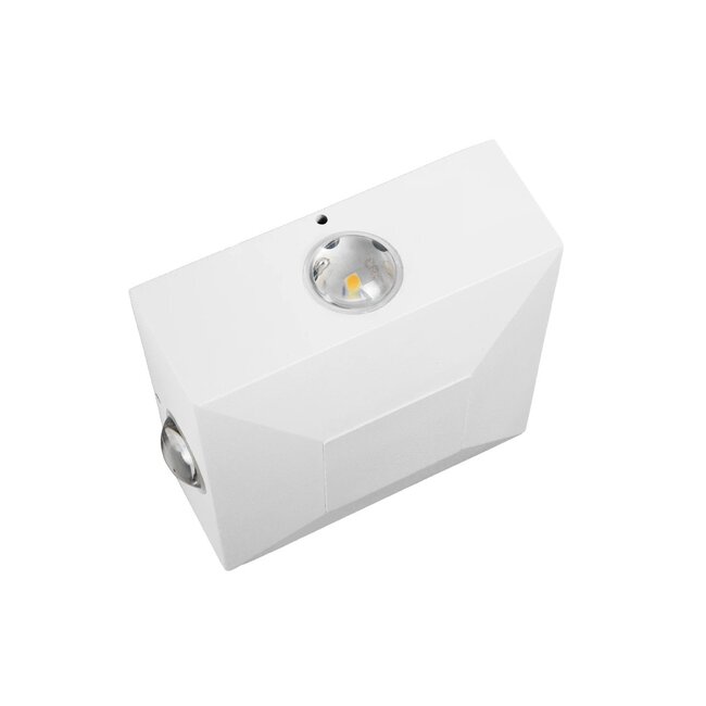 kelvo® ARKOS KLV-101-0112 Μοντέρνο Φωτιστικό Τοίχου - Απλίκα LED 8W 840lm 15° AC 220-240V Αδιάβροχο IP65 Θερμό Λευκό 2700K - Lumileds COB Chip & TÜV SÜD Driver - Λευκό Ματ - Μ14 x Π5.5 x Υ14cm - 5 Χρόνια Εγγύηση - 7