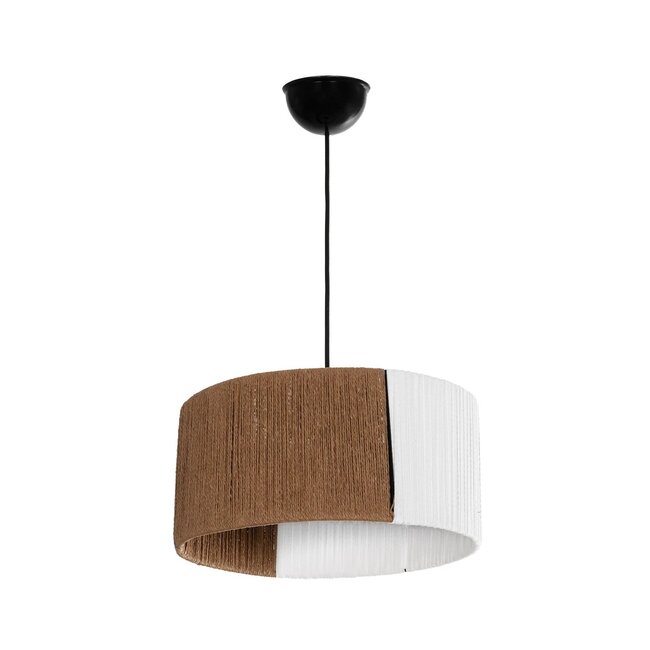 TAG 205-0059 Boho Κρεμαστό Φωτιστικό Οροφής με Ντουί 1 x E27 AC 220-240V IP20 - Λευκό & Καφέ - M30 x Π30 x Υ18cm - 4 TAG 205-0059 Boho Κρεμαστό Φωτιστικό Οροφής με Ντουί 1 x E27 AC 220-240V IP20 - Λευκό & Καφέ - M30 x Π30 x Υ18cm - 4