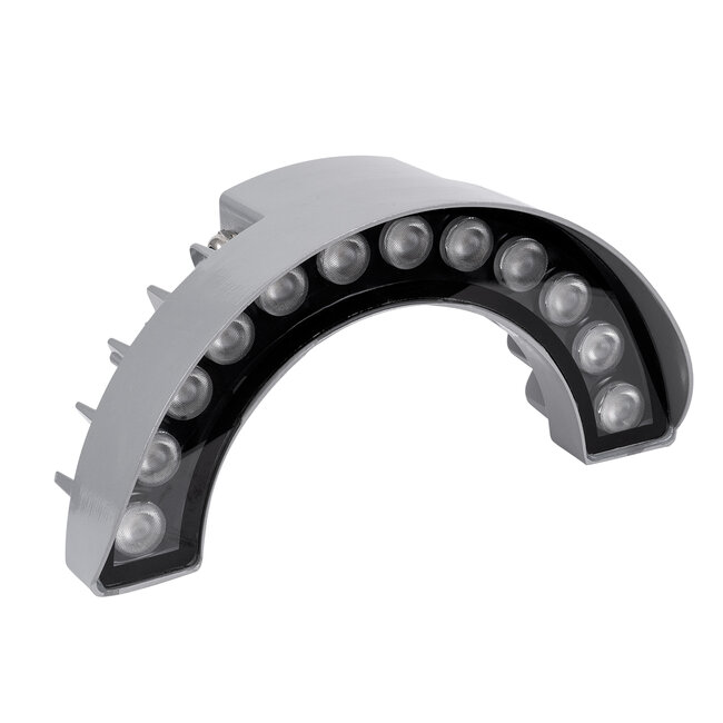 TREELIGHT-WINA 90681 Κυρτή Μπάρα Φωτισμού Wall Washer Ειδική για Φυτά - Δέντρα LED 12W 1320lm 30° DC 24V Αδιάβροχο IP65 Μ23.5 x Π7.5 x Υ12cm Θερμό Λευκό 3000K - Ασημί - 3 Years Warranty