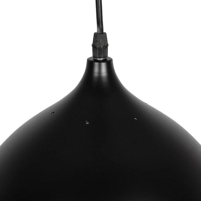 CANARIO 999-0111 Vintage Κρεμαστό Φωτιστικό Οροφής με Ντουί 1 x E27 AC 220-240V IP20 - Μαύρο - Μ28 x Π28 x Υ47cm - 7