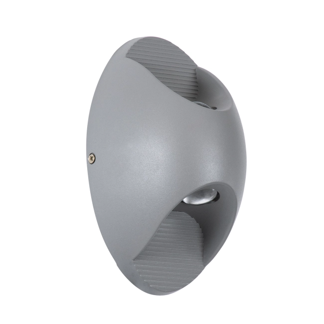 JEREMY 60531 Μοντέρνο Φωτιστικό Τοίχου - Απλίκα LED 10W 1000lm 60° AC 220-240V Αδιάβροχο IP65 Θερμό Λευκό 2700K - Bridgelux COB Chip & TÜV SÜD Driver - Γκρι Ανθρακί Ματ - Μ16 x Π10 x Υ7cm - 5 Χρόνια Εγγύηση - 2
