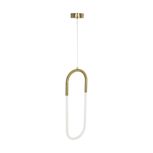 kelvo® GLOW KLV-101-0176 Κρεμαστό Φωτιστικό Οροφής LED 18W 1800lm 360° AC 220-240V IP20 Ρυθμιζόμενο Λευκό CCT με On/Off 2700K/4500K/6000K - Lumileds SMD Chip - Χρυσό Πλατίνα - Μ20 x Π2.5 x Υ60cm - 3 Χρόνια Εγγύηση - 7