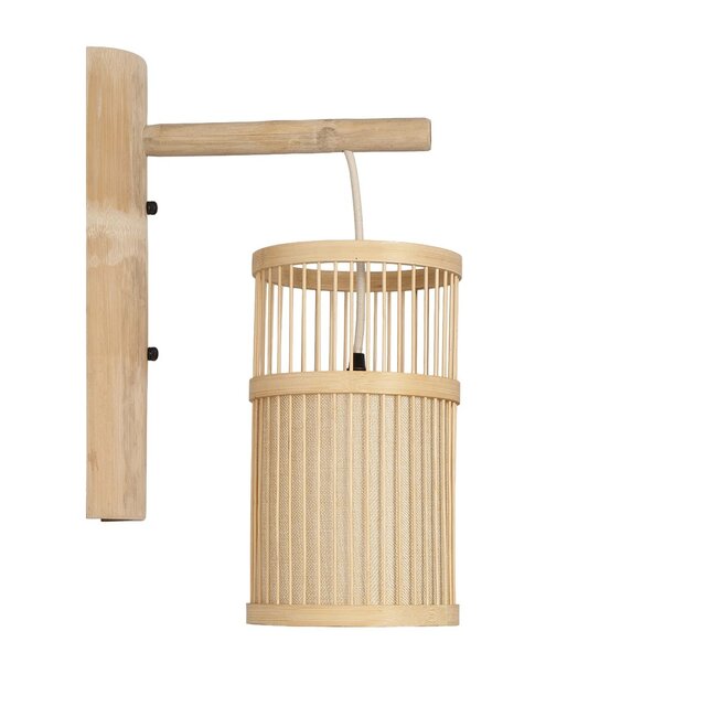 TULUM 01978 Boho Φωτιστικό Τοίχου - Απλίκα με Ντουί 1 x E27 AC 220-240V IP20 - Μπεζ - Μ16 x Π26.5 x Υ47cm - 4